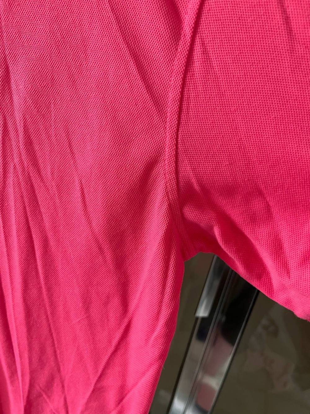 Lacoste Men's Hot Pink Polo Shirt with Croc Logo European 7 - Picture 5 of 10
